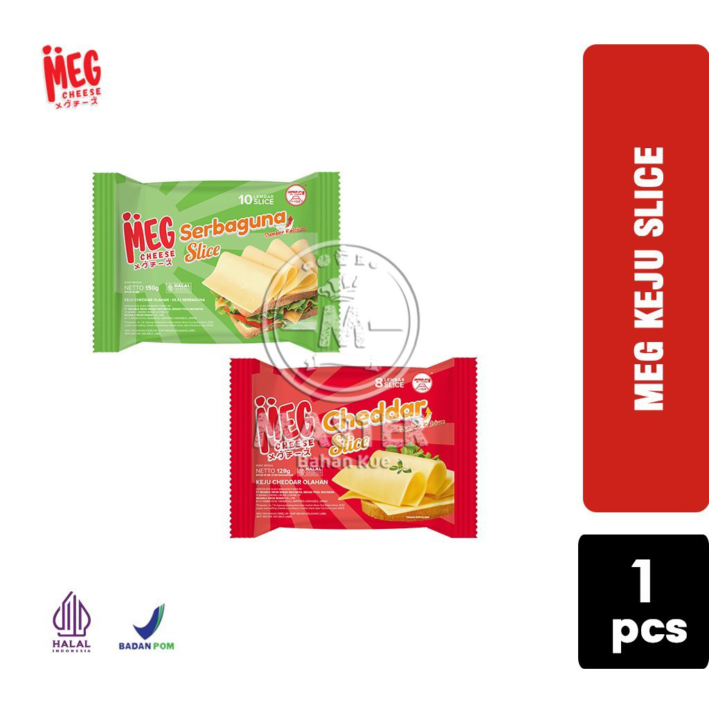 

MEG Keju Slice Cheddar Serbaguna / Serbaguna Topping, Filling, Keju Burger All Varian [1 pcs]