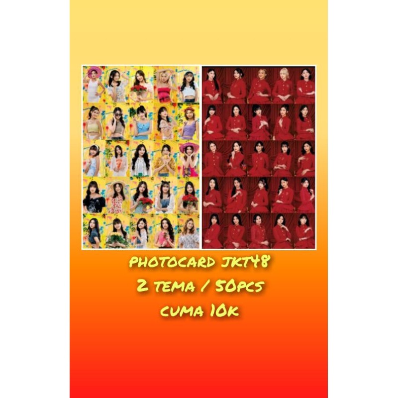Koleksi Foto Photocard jkt48 2 tema/50 pcs summer+anniversary Foto Card GLOSSY