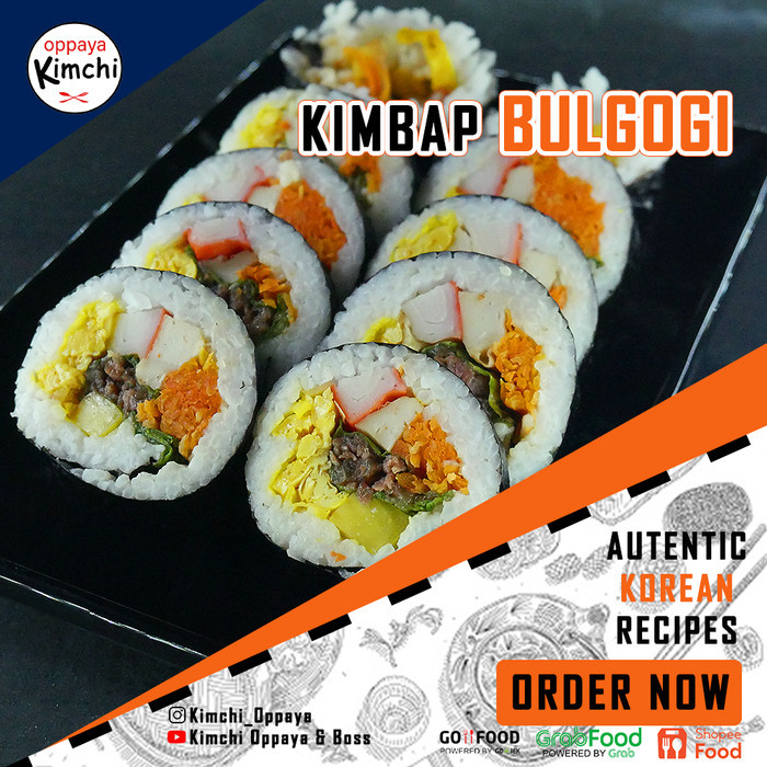 

✨TERLARIS -Kimbap Bulgogi Sushi Korea enak asli 10 potong