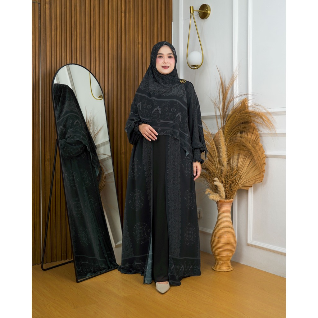 PRE-ORDER Set Syar'i Irina Ceruty Digital Printing Ethnic Premium By RANAYA