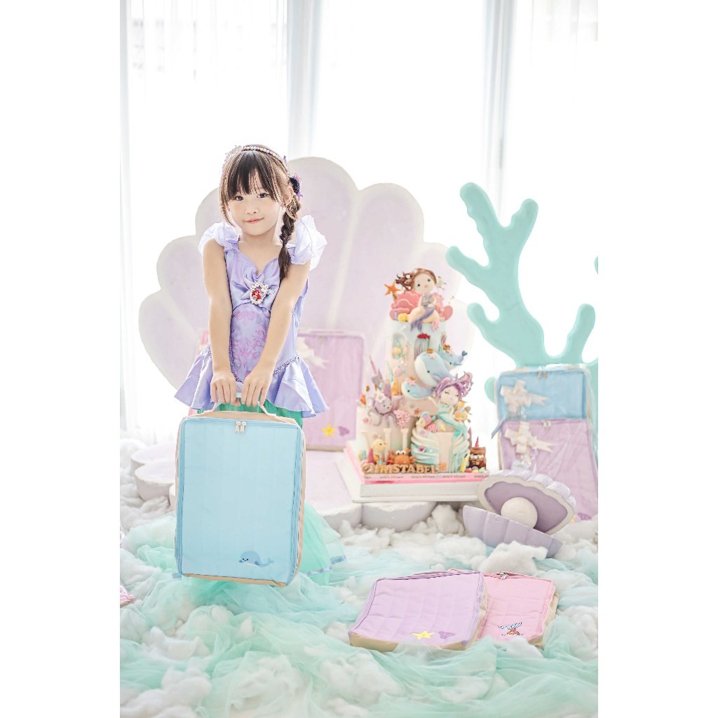 

Filing bag puff bordir + printing custom souvenir ulang tahun anak