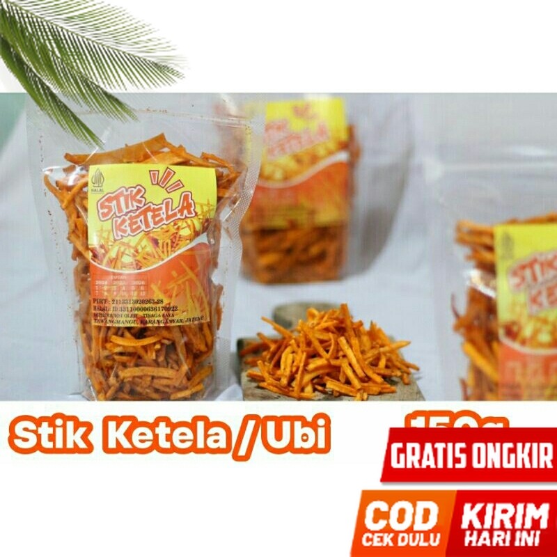 

Stik Ketela, Stik Ubi 150g (Original, Pedas Manis, Barbeque, Sapi Panggang)