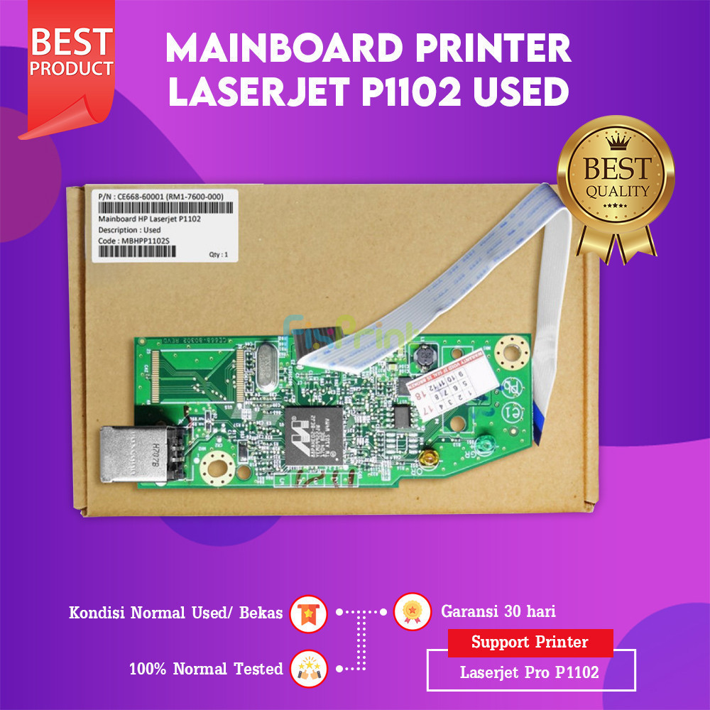 FixPrint Motherboard Printer  Laserjet P1102 Mainboard  P1102 Board Cabutan