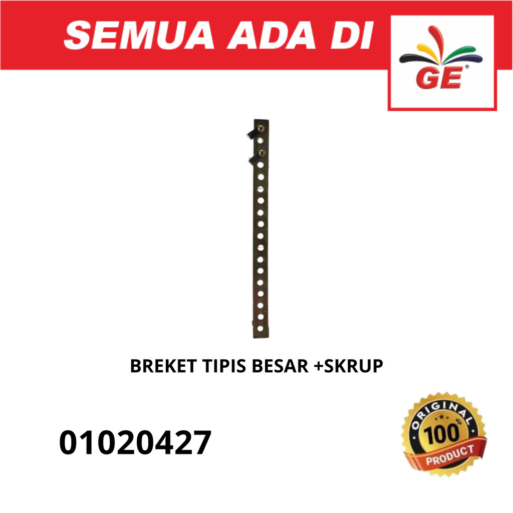 Plat Bolong Tipis / Plat Bracket / Braket Besi - 01020427