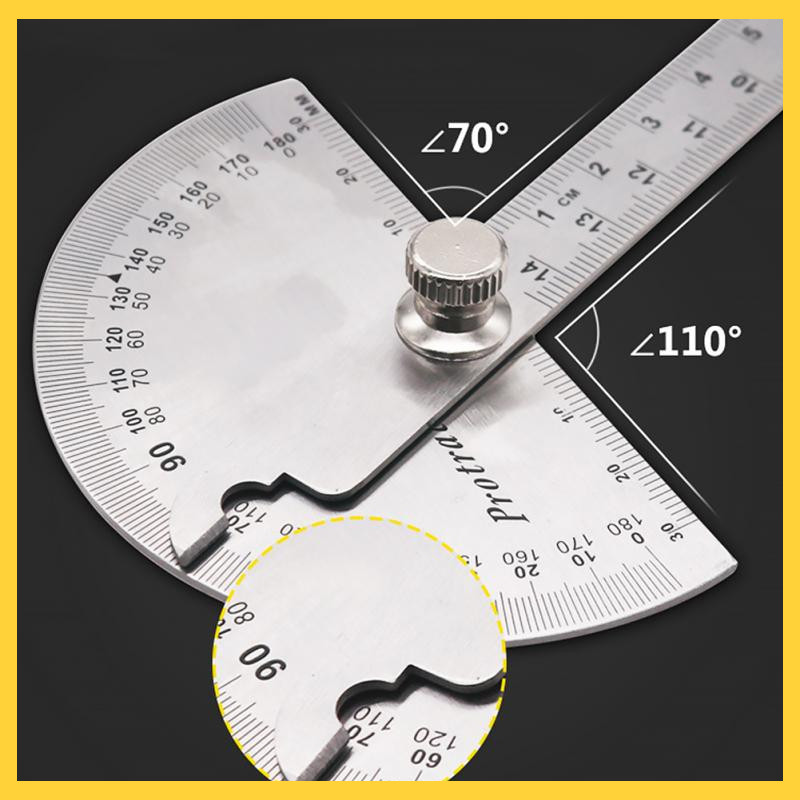

S7D Protractor Penggaris Busur Derajat Measuring 14.5cm 180 Degree - PR180