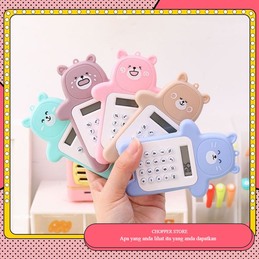 

Calculator Mini Portable Motif Bear / Perkalian Pembagian Bentuk Gambar Beruang Lucu / Kalkulator 8 Digit Tombol Karet Perlengkapan ATK Anak Sekolah Kantor / Untuk Aksesoris Hadiah Ulang Tahun Souvenir Multifungsi NEW