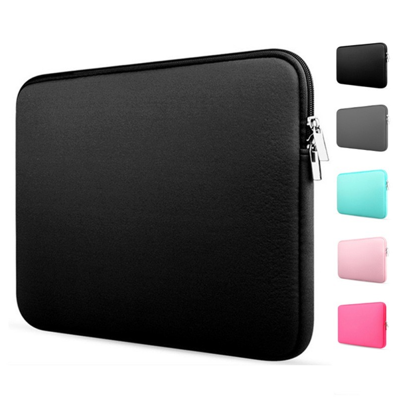 

Soft Protective Laptop Sleeve Pouch Case 11" 13" 14" 15" 15.6 Laptop Notebook Tablet Sleeve Cover Bag For Macbook Air HP Dell