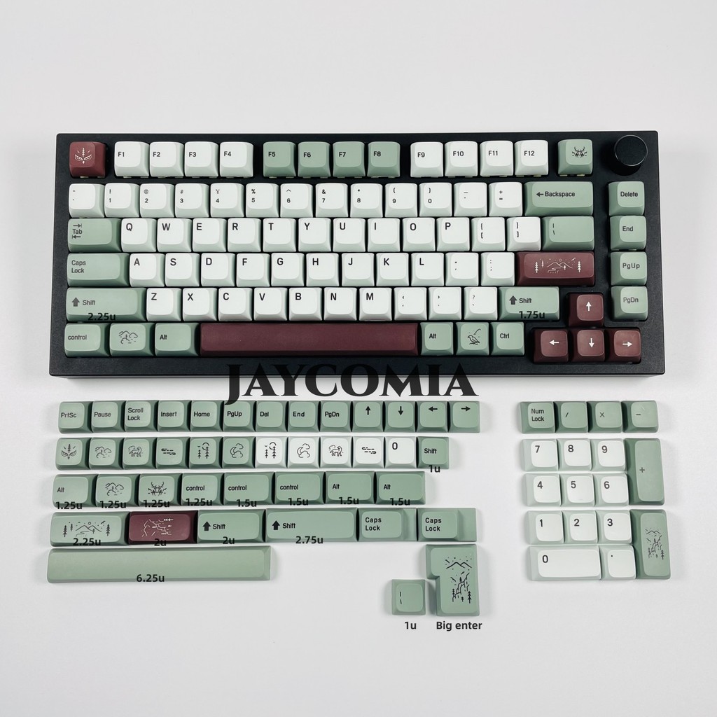 XDA Misty 141 Keys PBT Dye Sub Keycaps ISO Enter Custom DIY Keycap For Mx Switch Gaming Mechanical K