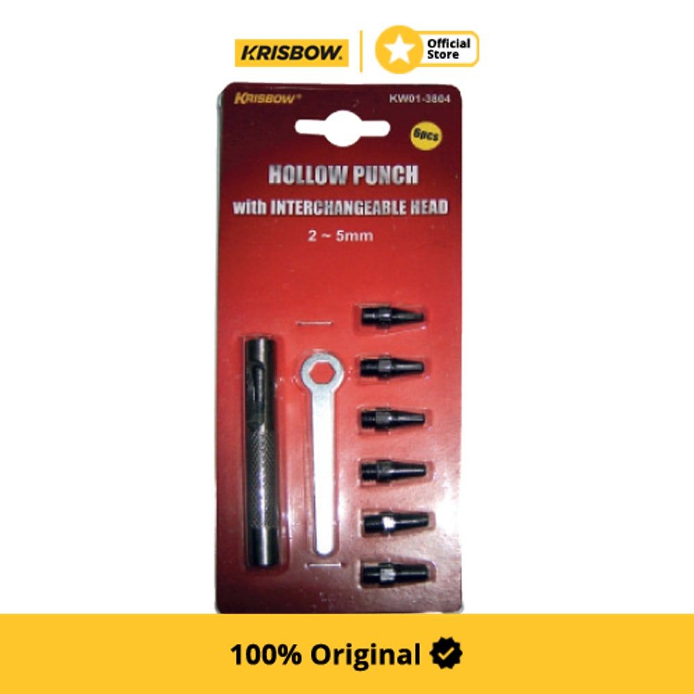 Krisbow Set Hollow Punch 2-5 mm