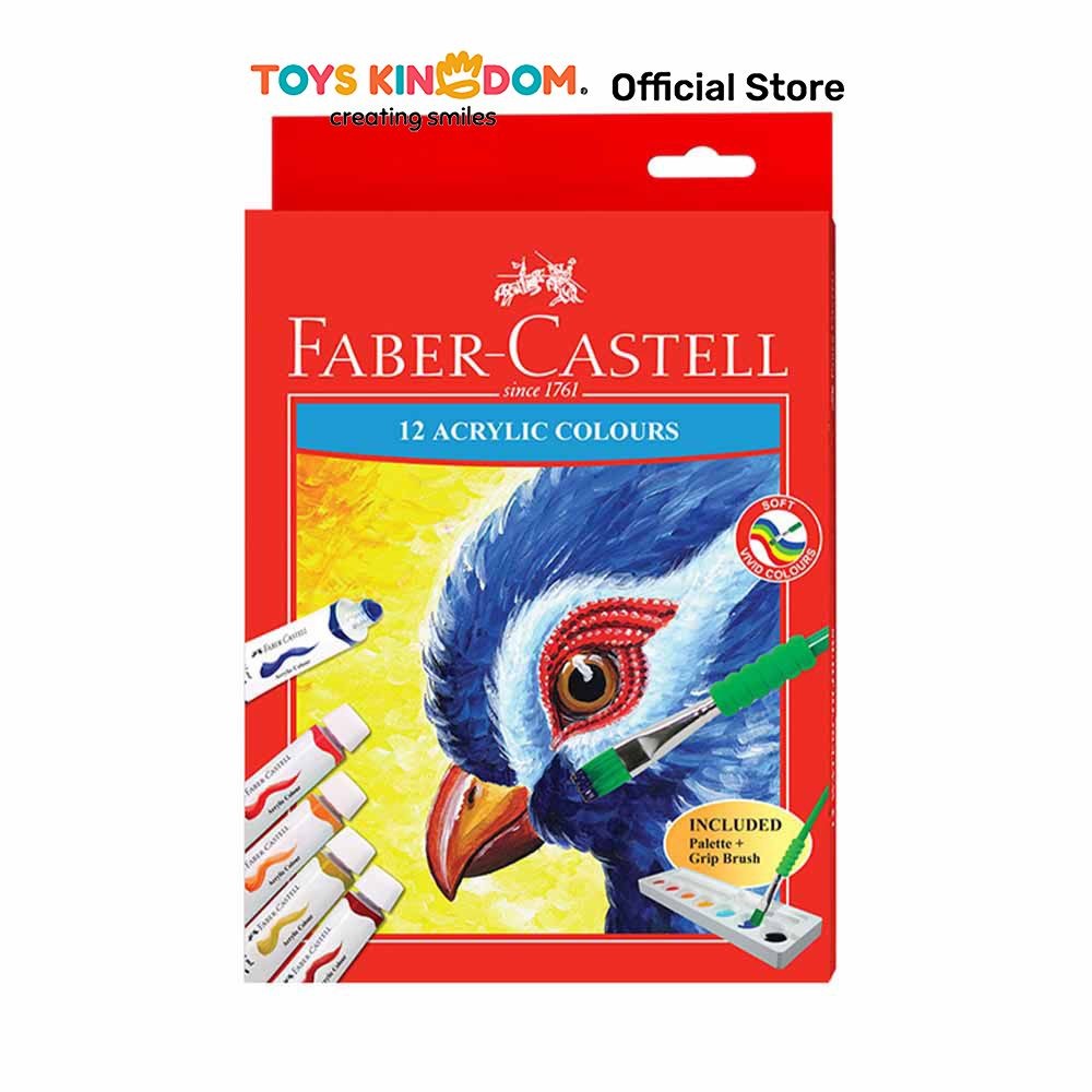 

Toys Kingdom Faber Castell 12 ml Set 12 Pcs Cat Akrilik 572312 Acrylic Paints Alat Tulis Warna Warni Alat Mewarnai Perlengkapan Sekolah Anak Peralatan Menggambar Dan Melukis