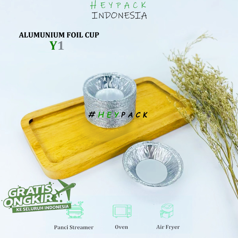 Alumunium Foil Tray Cup Y1 Mini Cake Mini Bolu Muffin Macaroni Schotel Cream Soup