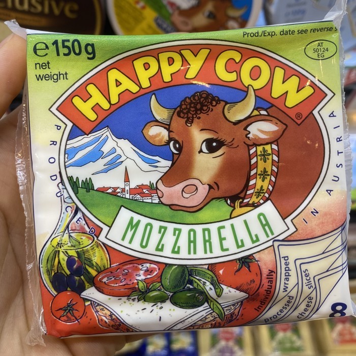 

Happy Cow Cheese Mozzarella Austria / Keju Happy Cow Mozzarella / 150 grm