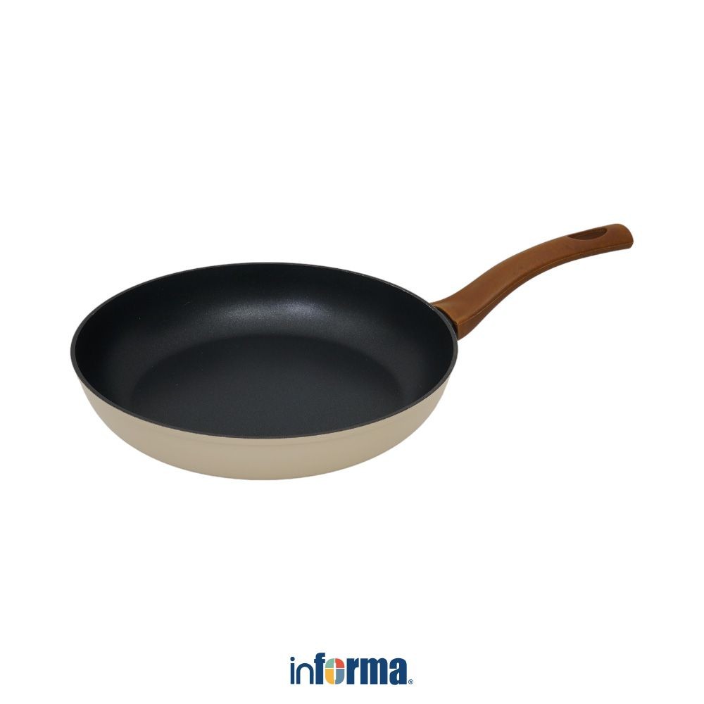 Informa Flonal 24 cm Botanica Wajan Penggorengan - Krem Frypan Pan Masak Teflon Penggoreng Perlengka