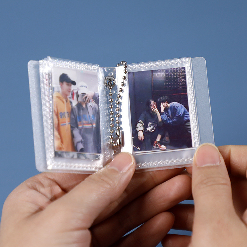 

Waterproof Mini Photo Album Transparent Frosted Photocard Holder Name Card Kawaii Albums Idol Picture Stickers Collect Photobook