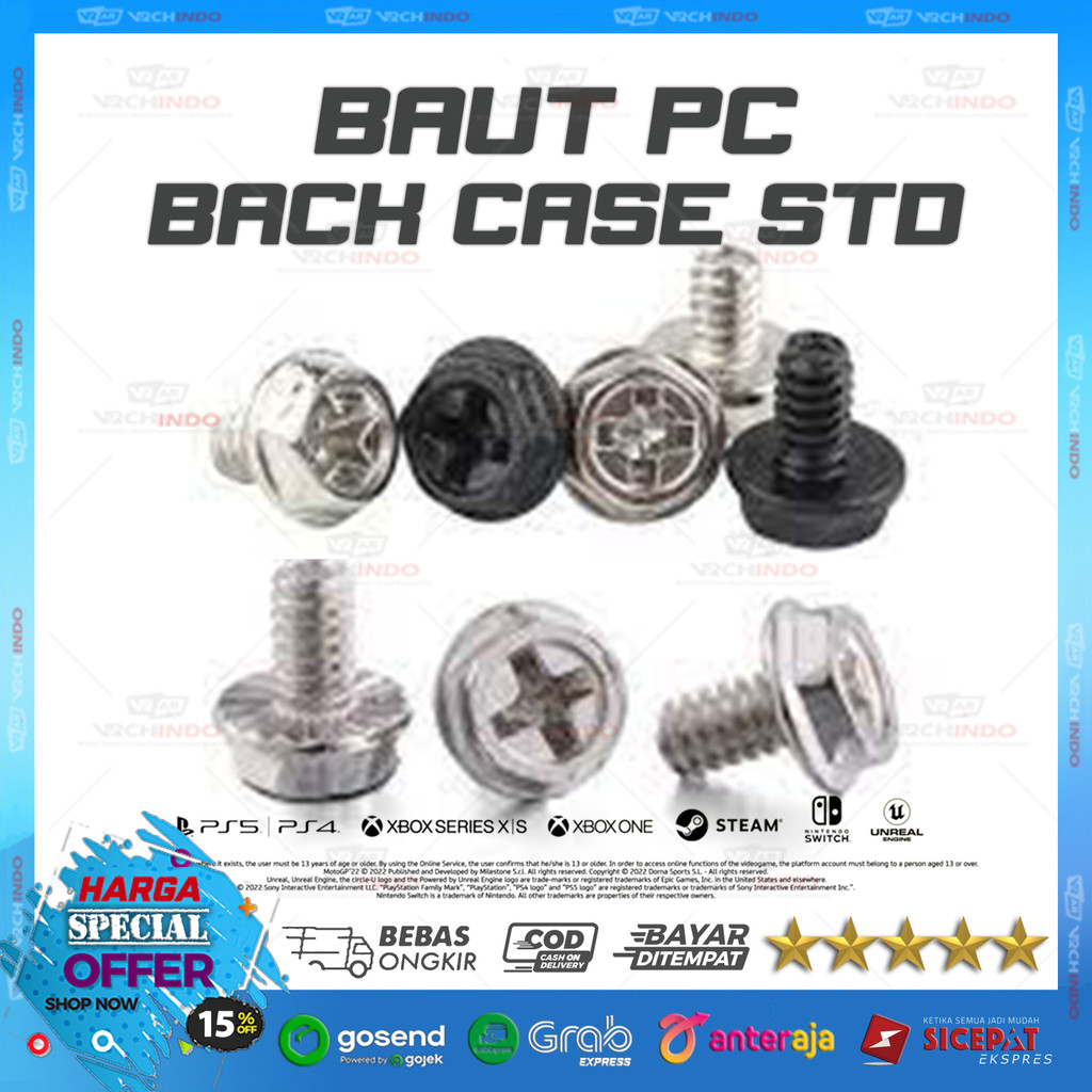 Baut Sekrup Screw Standar Casing Belakang Desktop PC Komputer 