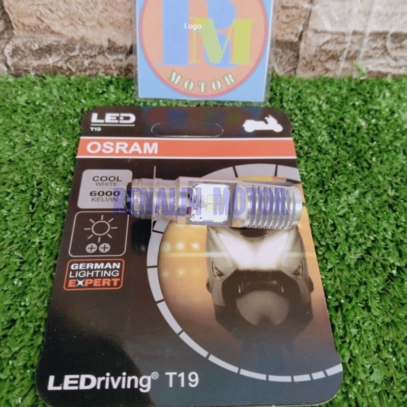 BOLHAM DOP DEPAN BEBEK METIK LED T19 PUTIH ORIGINAL OSRAM AC DC BOHLAM LED LAMPU UTAMA DEPAN MOTOR O