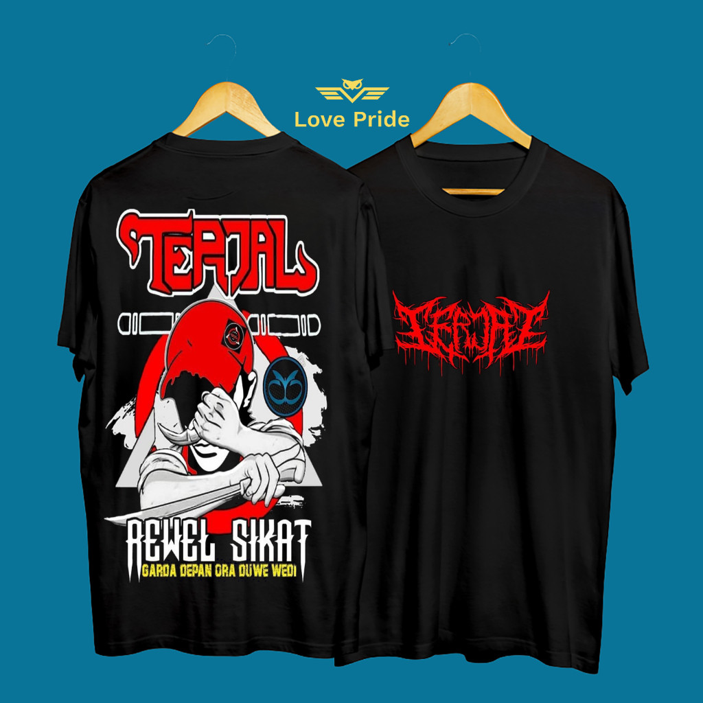 Kaos Tshirt Baju Distro PSHT Terjal Terate Jalanan Rewel Sikat Garda Depan Premium Terbaru