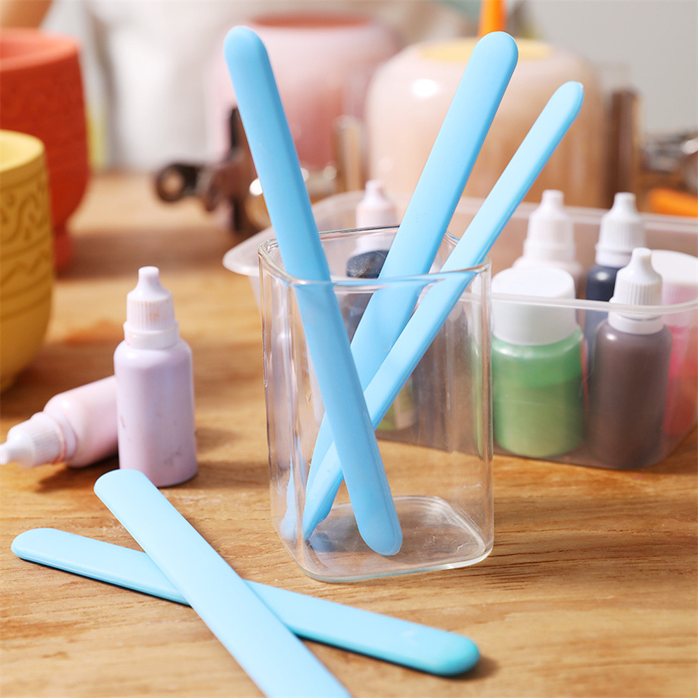 

BOOWAN NICOLE 3PCS Silicone Stir Sticks for Mixing Resin Epoxy,Liquid,Concrete,Cement Making Tools good anti-skid and non-stick