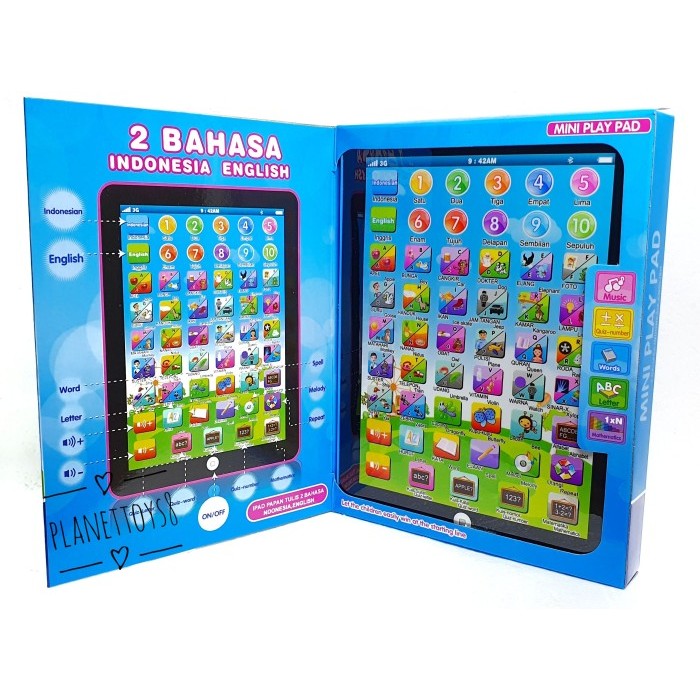 "Virtual.C" - DISKON Playpad Mini 2 Bahasa Indonesia/Inggris - Mainan Edukasi Belajar Anak