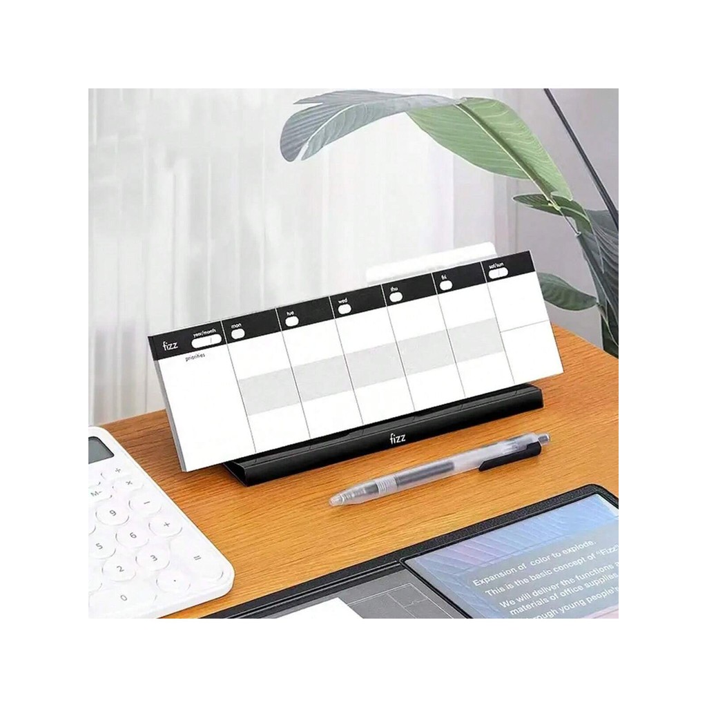 

1 Piece/Desktop Weekly Planner Desktop Weekly Planner Notebook Notebook Plan Scale Marker Holder 60 Page Tear Sheet Office Use