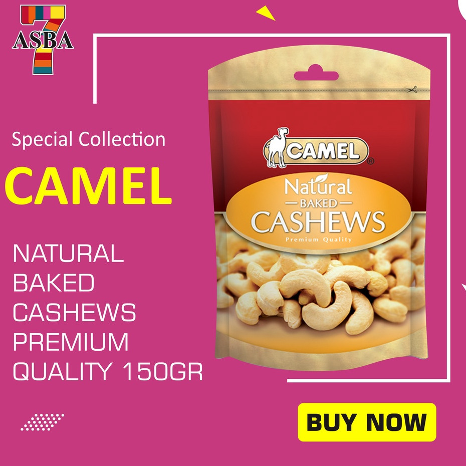 

CAMEL NATURAL BAKED CASHEWS 135G