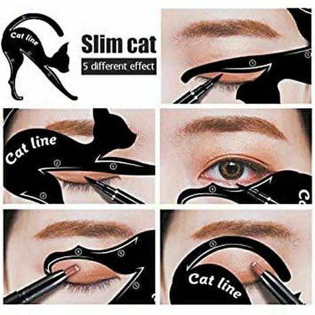 ( 1 pak isi 2 ) cetak eyeshadow eyeliner alis slim cat cat line cetak alis eyeliner catline
