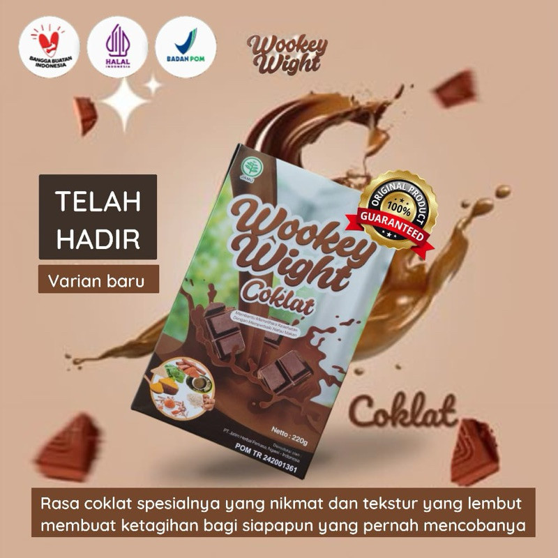 

Wookey Wight RASA COKLAT - Susu Bernutrisi Penambah Berat Badan Dan Penggemuk Original Penambah Nafsu Makan Alami Original Herbal Alami