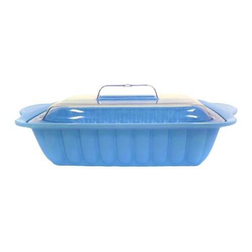 WB68OK Onyx Seiv, Wadah Saji Sedang 12.5" dengan Tutup Transparan: Melamin, Aman untuk Makanan, 2712