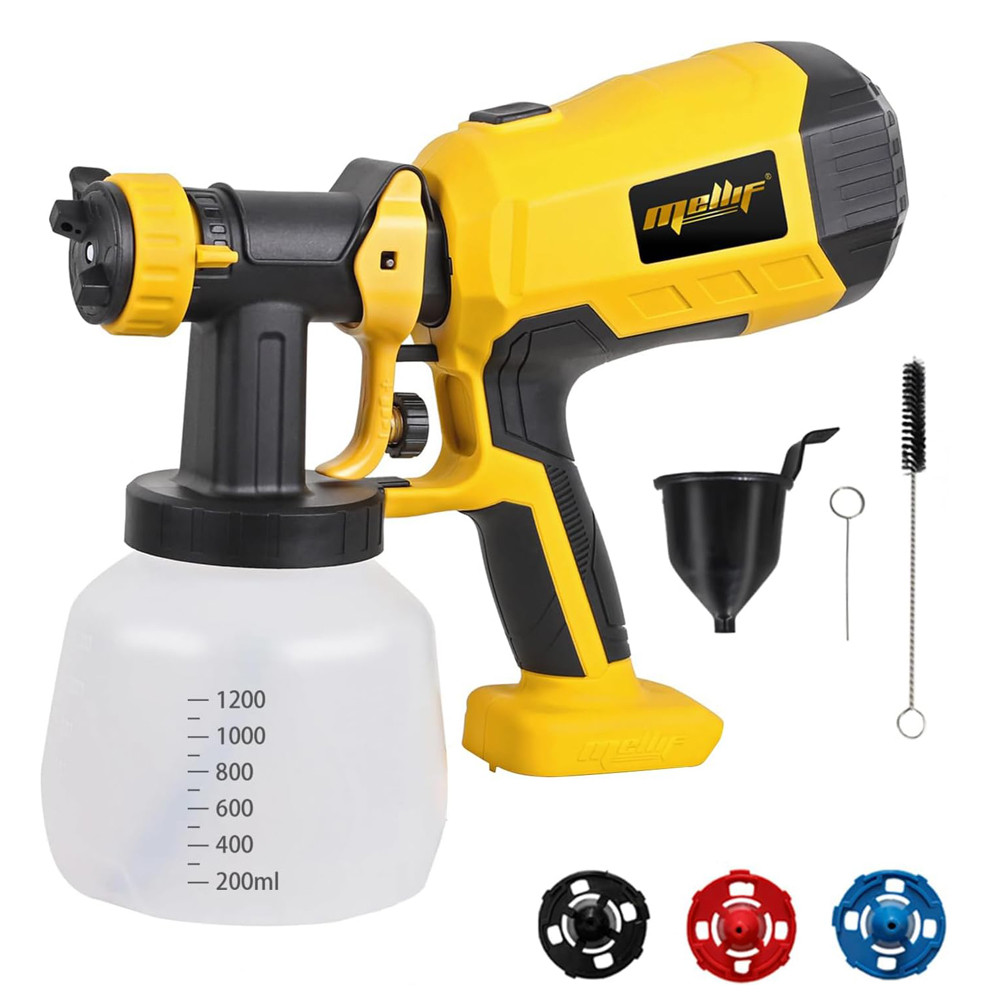 

Spray Gun for Dewalt 18V 20V MAX Battery Cordless Paint Sprayer Gun with 3 Spray Patterns for Painting Ceiling Fence(Tool Only)
