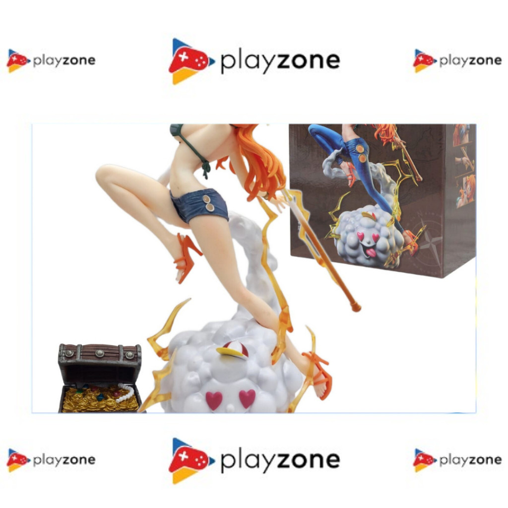 Action Figure Nami One Piece Zeus ThunderBlot Awan Petir Harta karun Popmax