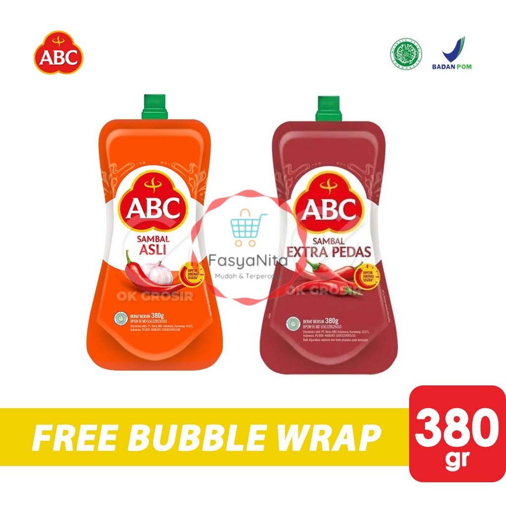 

ABC Sambal / Saus Pedas (Pouch 380 gr) - Fasyanita Denpasar