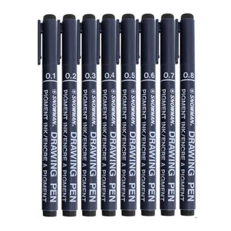 

PULPEN TULIS RAPORT/Drawing Pen Snowman FT 700 0,1mm - 0,9mm Harga 1 Pcs