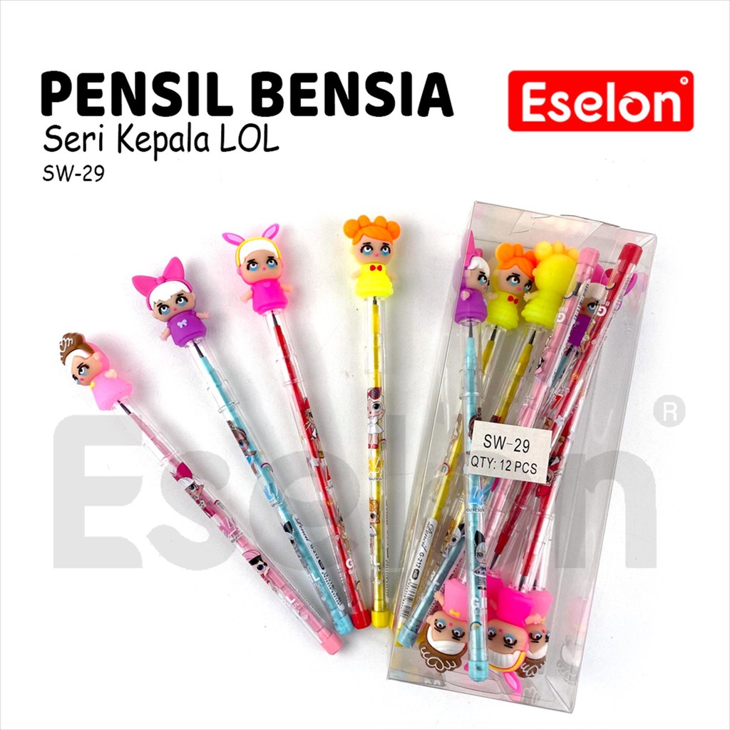 

1pcs Pensil Bensia Kepala LOL / 1buah Pensil Sambung Susun SW-29