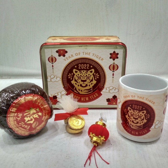 

hampers paket cny 2022 imlek / hadiah imlek happy new year ready stok - paket 2