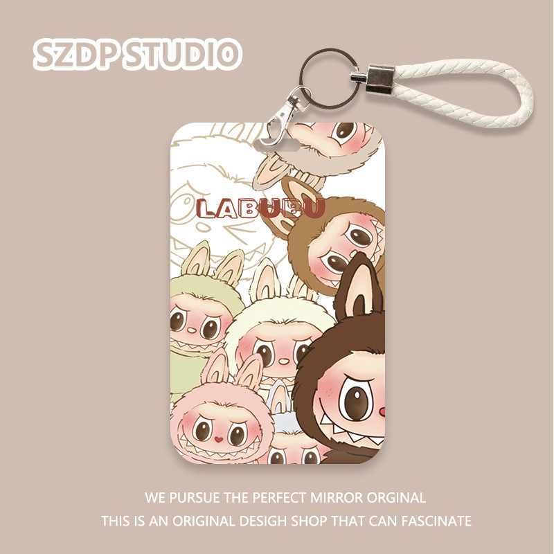 

ID CARD Koleksi Labubu Kartun Korea dengan Penutup Pelindung Gantungan Kunci All-In-One Kawaii Lucu Penutup Pelindung Kartu Bank Penutup Pelindung Kartu ID Kartu Bus Penutup Pelindung