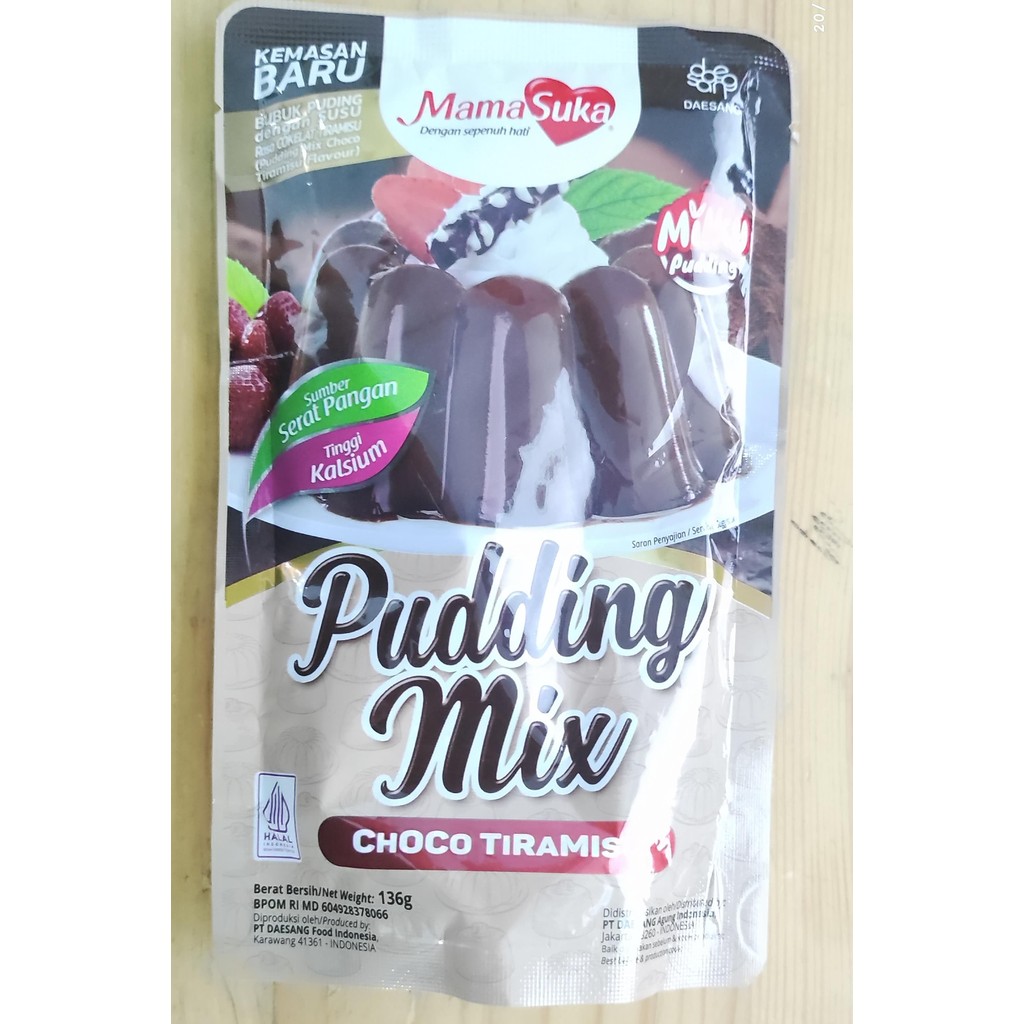 

Mamasuka Puding Mix Choco Tiramisu 136 gr PCS