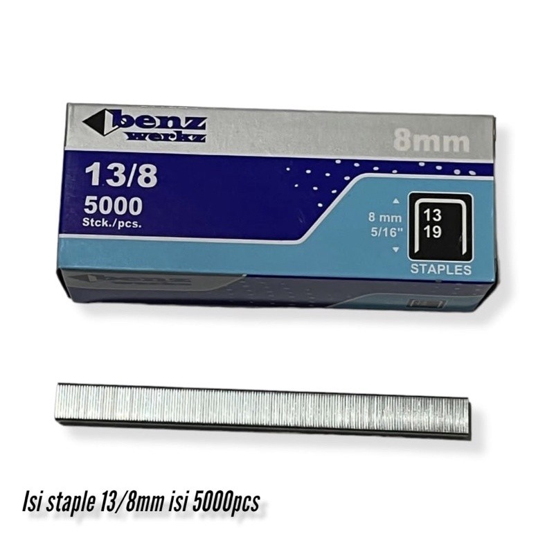 

Isi staples gun 13/8mm isi 5000pcs Benz