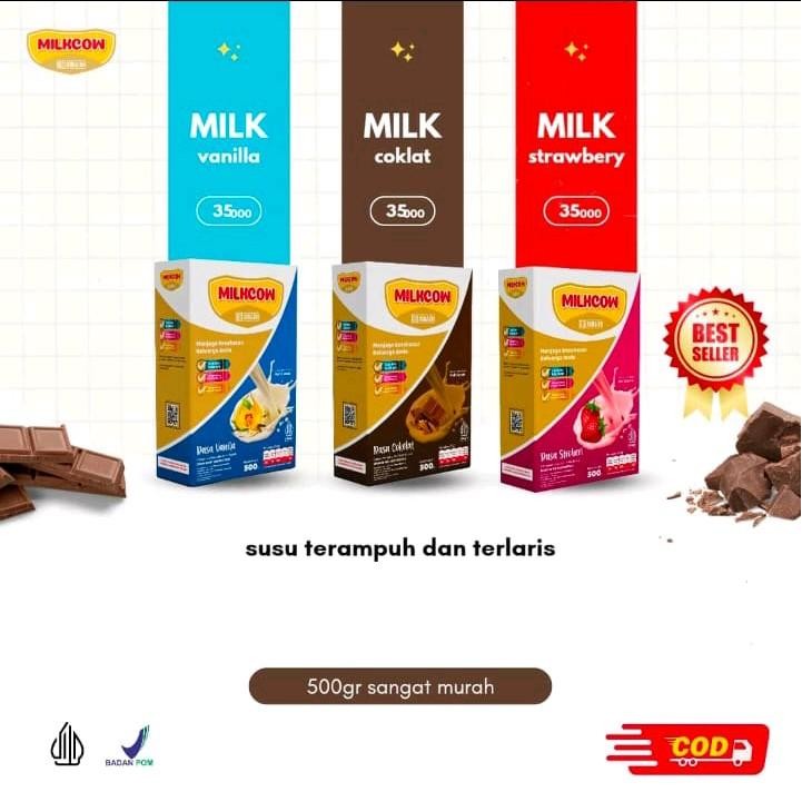 

Milkcow Susu Bubuk 500 gram Milkcow coklat