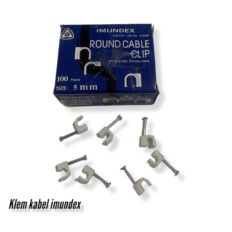 Klem kabel pvc Imundex isi 100pcs
