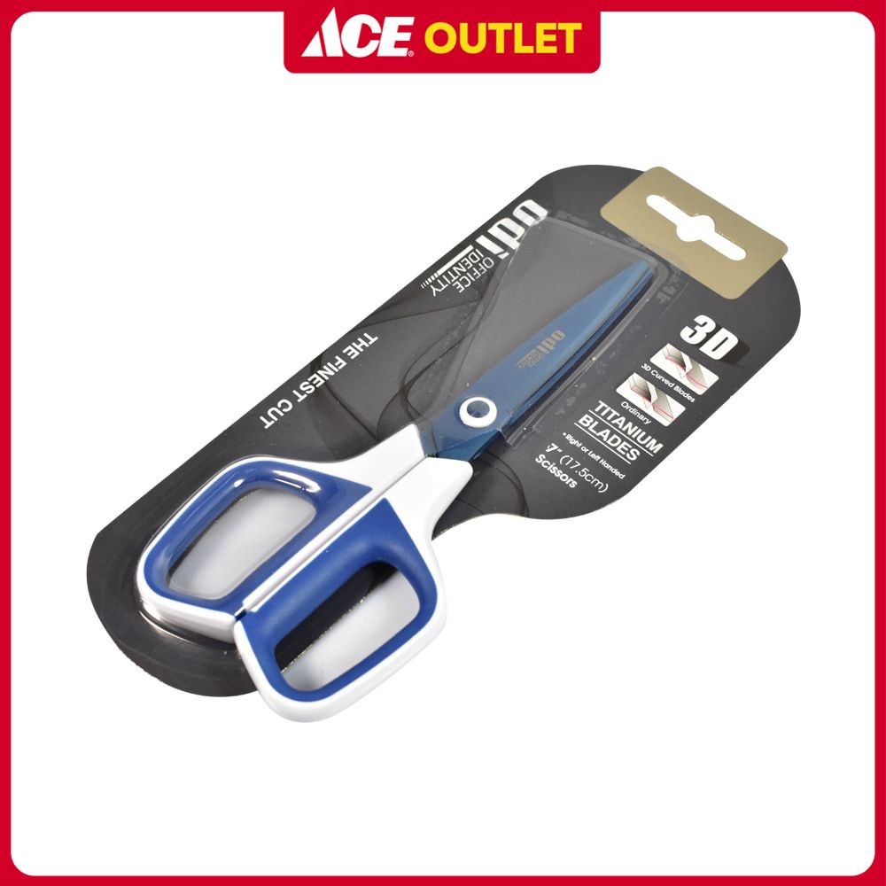 

Odi 17.5 cm Gunting 3D Curved Blade Titanium - Putih/Biru Multifunctional Scissors Alat Pemotong Serbaguna Peralatan Atk Alat Potong Kertas Perlengkapan Alat Tulis