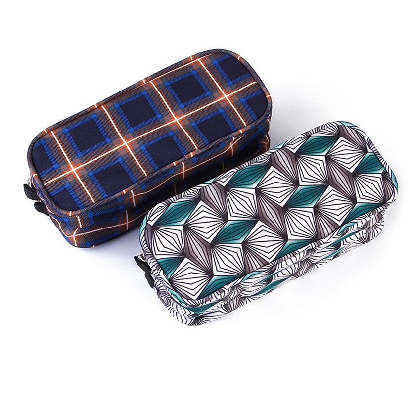 

Pencil Cases Material Escolar School Accessories Stationery Supplies Large Cases 3 Zippers Case Korea Cute Box Pencil Bag Simple