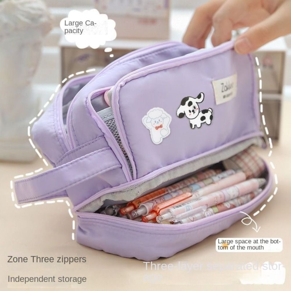 

Large Capacity Pencil Case New Stationery Portable Pen Bag Kawaii School Pouch Pencil Box Girls