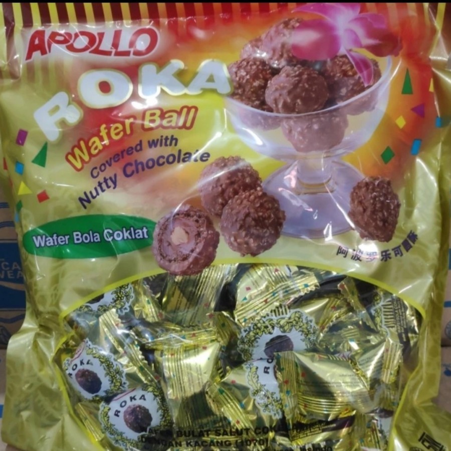 

Apollo Roka Wafer Bola Coklat 50 pcs Terbaru