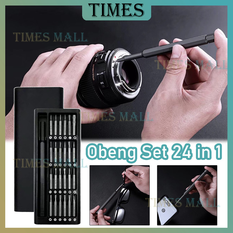 Set Obeng Magnetic Multifungsi / Obeng Set 24 in 1 Kepala Magnetic