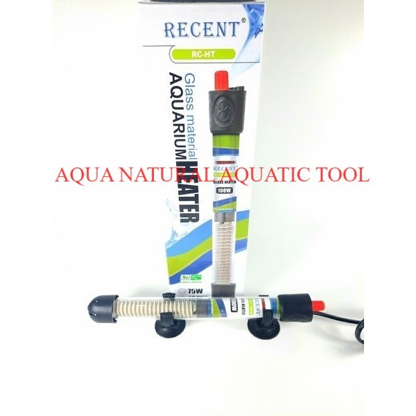 heater kaca heater aquarium RECENT RC HT 25 WATT 50 WATT 75 WATT 100 WATT 150 WATT 200 WATT 300 WATT