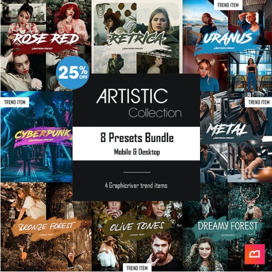 

NS Artistic Collection - 8 Lightroom Presets Bundle (Mobile & Desktop)