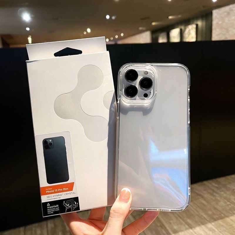 Spigen Hard Case Hybird ACRYLIC FUZE Clear Slim Crystal Flex Military Drop Bening Anti Kuning Kompat