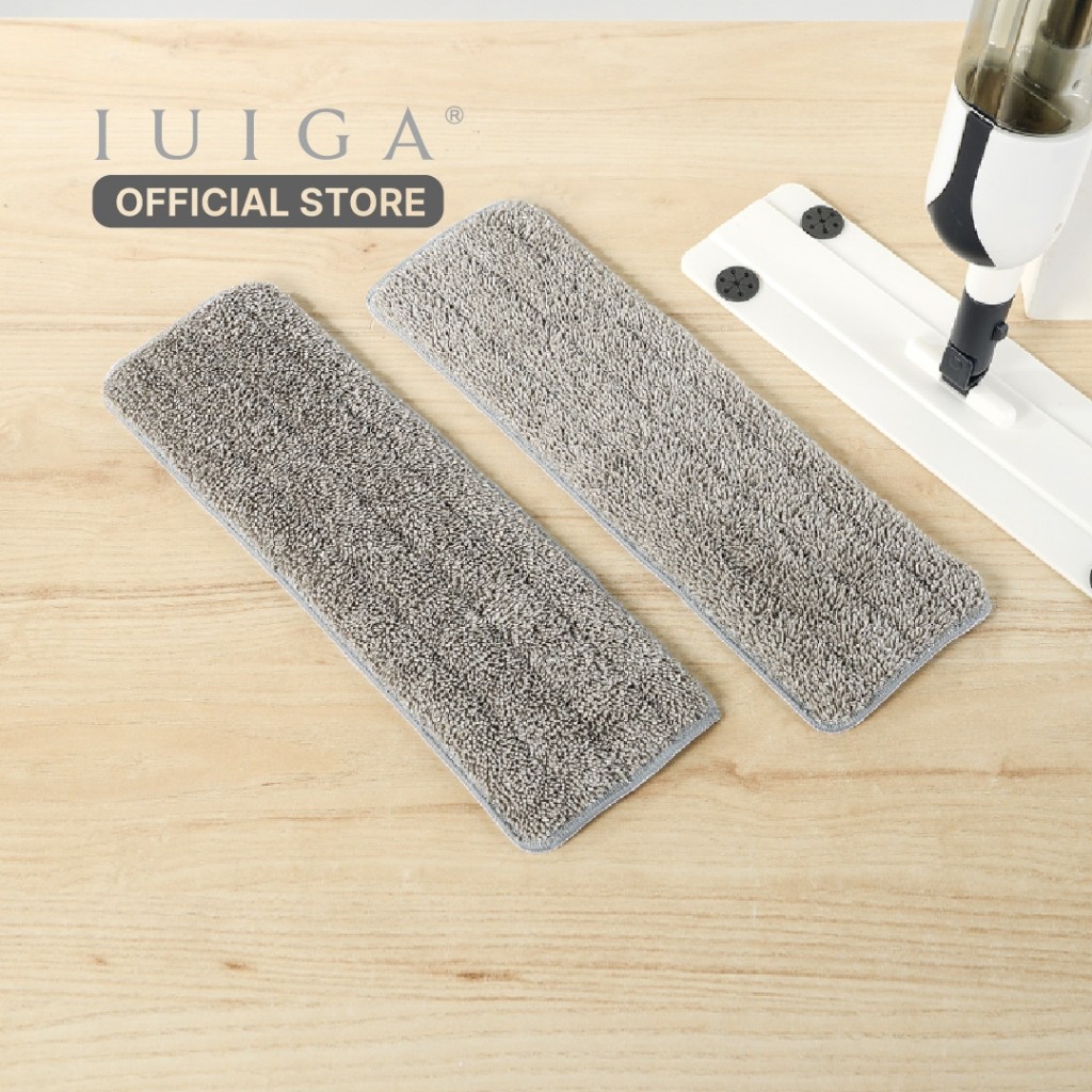 IUIGA Mop Pad For Wet & Dry Microfiber Spray Mop (Set Of 2) - Lap Pel Spray Mop 2 Pcs Bisa untuk Pel