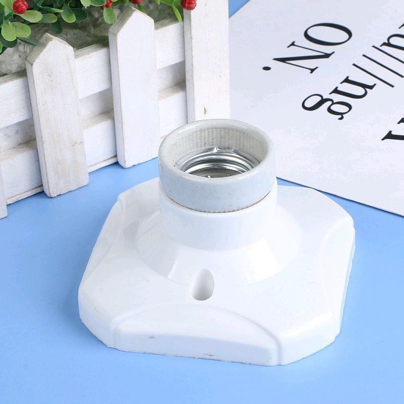 Fiting Lampu Plafon Keramik Porselain Plastik Ceiling Lamp