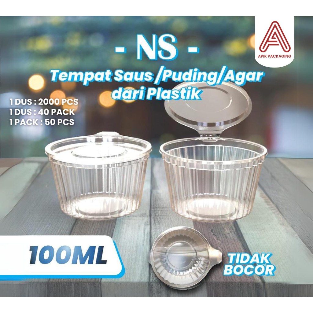 Cup Puding NS Ukuran 100ml - Alat Dapur / Cup Puding Ten Ten 100 ML